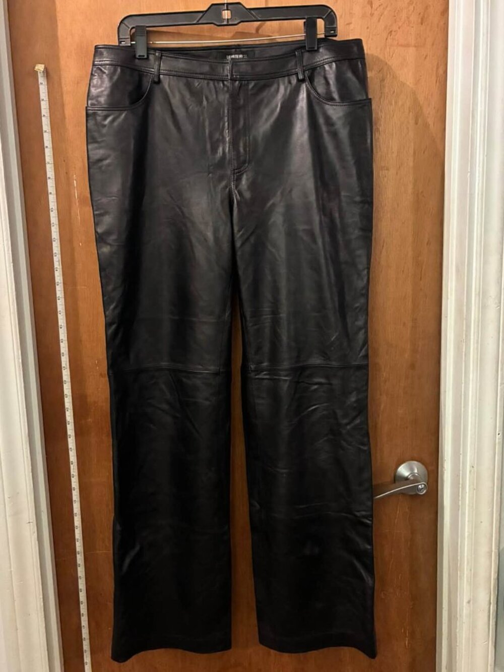 Size 14 - Lafayette - Black Leather Pants - w36"/l31"